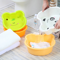 Thickened small basin baby basin cartoon small childrens basin baby foot wash basin household newborn products
