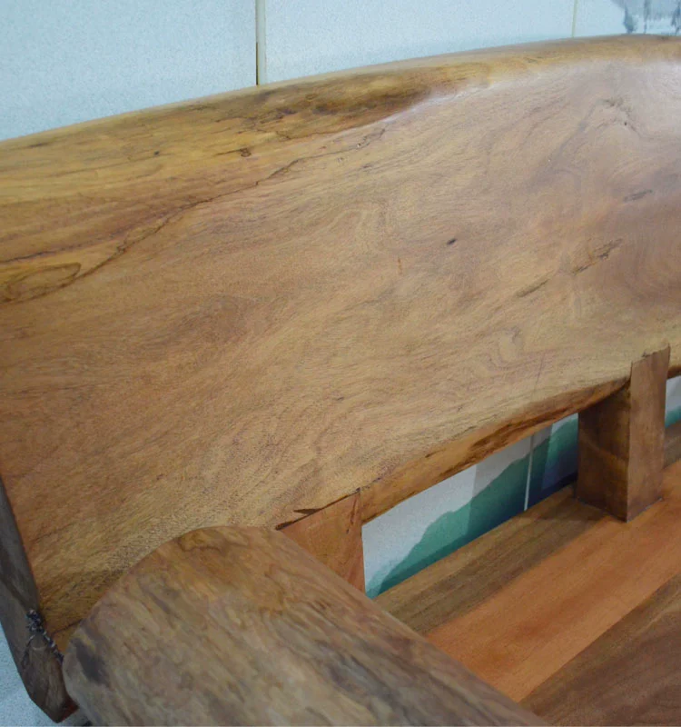 Sofa bàn cà phê gỗ rắn kết hợp sofa gỗ sồi phòng khách ban đầu sinh thái log đồ nội thất nhà máy trực tiếp - Bộ đồ nội thất