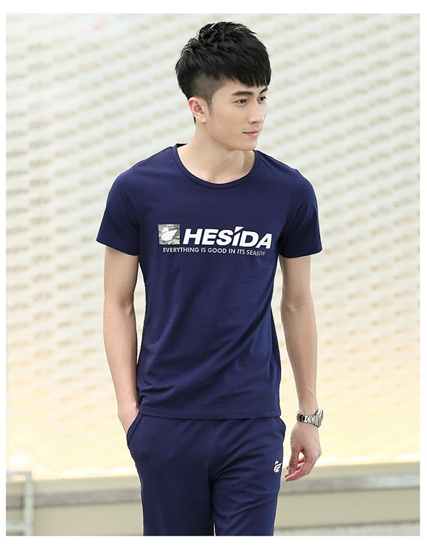 Bộ đồ thể thao nam mùa hè cotton tay ngắn quần giản dị hai mảnh mùa hè xu hướng phần mỏng chạy bộ thể thao - Thể thao sau bộ quần áo the thao thu đông nữ