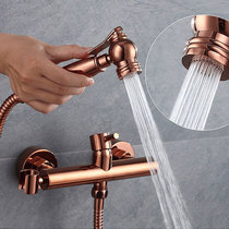 European rose gold hot and cold womens wash toilet spray gun flushing Toilet faucet flushing nozzle All copper