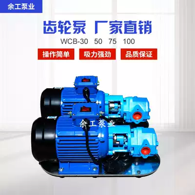 Thin oil Botou electric self-priming pump WCB-100 75 50 30 portable gear pump head