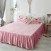 Tinh Thể Màu Tinh giường nhung váy bedspread đơn giản và có thể được tùy chỉnh dày ấm luật nhung san hô Levin giường nhung che 1.5 / 1.8 - Váy Petti 	chân váy giường Váy Petti