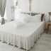 Tinh Thể Màu Tinh giường nhung váy bedspread đơn giản và có thể được tùy chỉnh dày ấm luật nhung san hô Levin giường nhung che 1.5 / 1.8 - Váy Petti