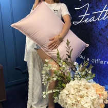100 full cotton gon satin down pillow core 3 layers inner core up and down 100g white goose down middle 1000g white goose feather