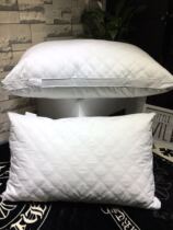 Full cotton feather velvet anti-mite pillow core 5 star hotel pure cotton pillow for cervical spine pillow adult single pair shooting 2
