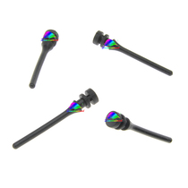 Computer case cooling fan silicone shock absorbing nail damping screw 4 pieces