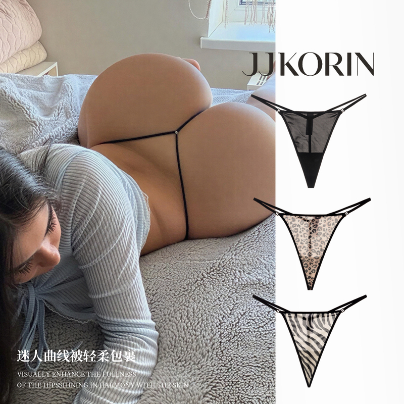 Two-Pack Women's Underwear, French-Style Sheer Low-Rise Thong, Sexy and Hot, Erotic, High-End Fashion Two-Pack Women's Underwear, French-Style Sheer Low-Rise Thong, Sexy and Hot, Erotic, High-End Fashion