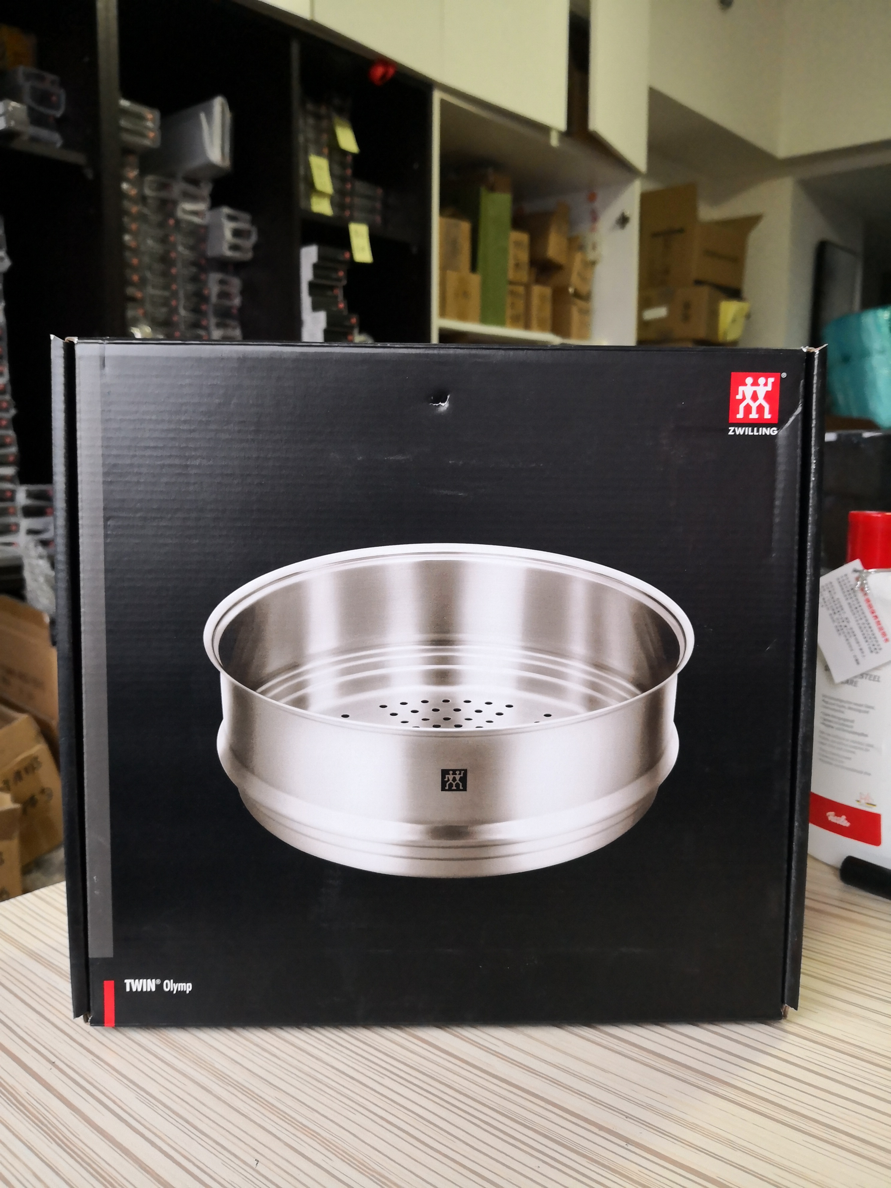 National Row 24cm German double steam cage matching stockpot home thickened 304 stainless steel Steamed Cage