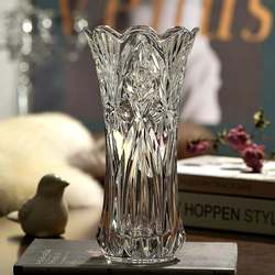 European-Style Crystal Glass Vase, Living Room Decoration, Flowers, Lucky Bamboo, Vase, Flower Vessel, Heavy Home Furnishings