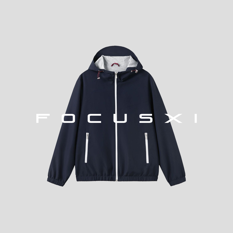 Focusxi · New Upgrade/2026 Spring New Model Tencel Wool Hooded Three-Dimensional Cut Jacket