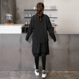 Ассистент парикмахерской, а помощник парикмахерской, магазин, магазин, горячий, окрашивание красителя, батончик рабочего сервиса, официант, установленные с длинным рукавом осенний прилив