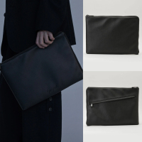 Japanese purchasing agent yohjiyamamoto discord 25SS cowhide zipper clutch bag computer bag