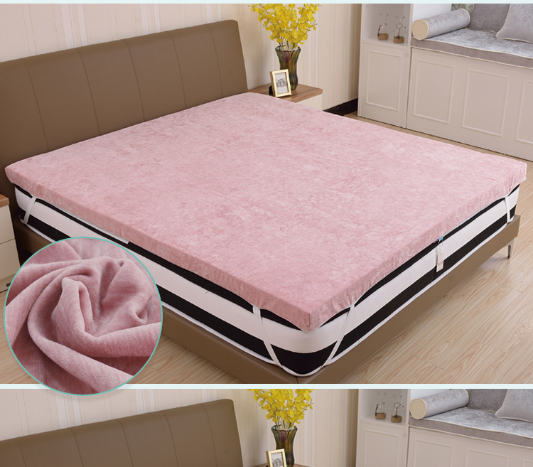 Chống mite Latex Nệm Cover Simmons Brown Mat Bìa Cotton Bao Gồm Tất Cả Dây Kéo Có Thể Tháo Rời Giường Bìa Non-slip Giường