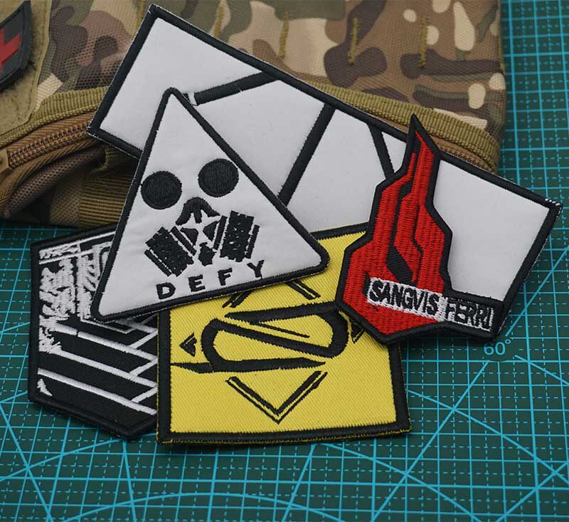 Girls Front-line Camp Logo Griffin 404 Team Embroidered Velcro Band Armband Vest Backpack Label