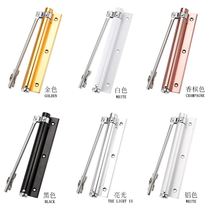 Household invisible door hinge automatic closing return spring free slotted spring Small simple buffer door closer