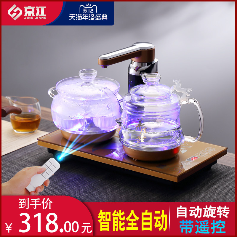 Automatic water and electric kettle tea table one kung fu teapot bubble tea set and electromagnetic oven