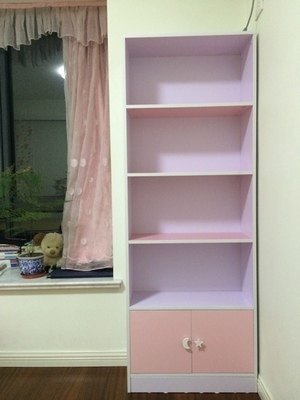 Simple bookcase students small bookshelf lattice cabinet simple modern floor custom cabinet wooden custom storage locker