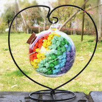 DIY ball glass bottle Star bottle luminous wishing bottle Lucky Star bottle star paper Star Star tube hanging bottle