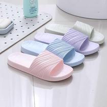 Bathroom slippers summer Korean version of home non-slip thick bottom men and women couples indoor bath plastic leakage cool slippers men