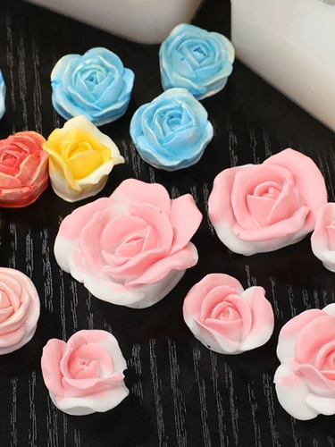 多多乐手工 Трехмерная силиконовая форма с розой в составе, аромотерапия, DIY