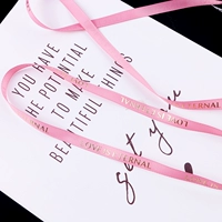 Тонкая нить - розовый один метр