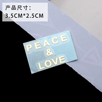 Флуоресцентная зеленая металлическая наклейка-21#золото