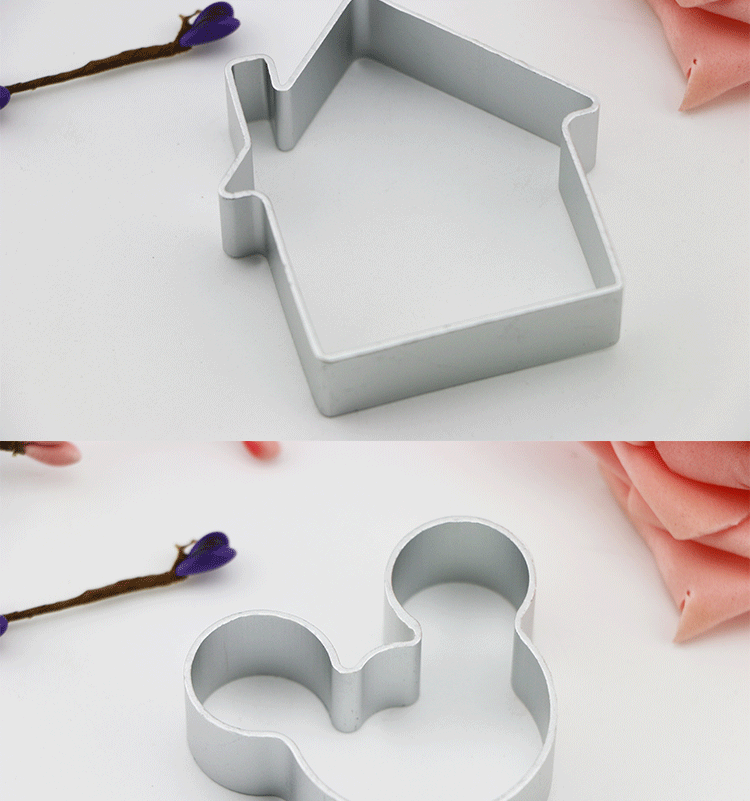 Khuôn nhôm cắt đơn bán đất sét DIY đất sét thủ công khuôn mousse vòng tròn bánh quy cắt chết 10 hình tùy chọn - Tự làm khuôn nướng khuôn bánh tart