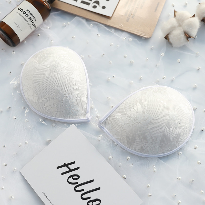 Lace Invisible Poly-proof Anti-Slip Underwear Woman Smear Swims Spa Anti-Walking Light Solid Thickened Invisible Chest Patch