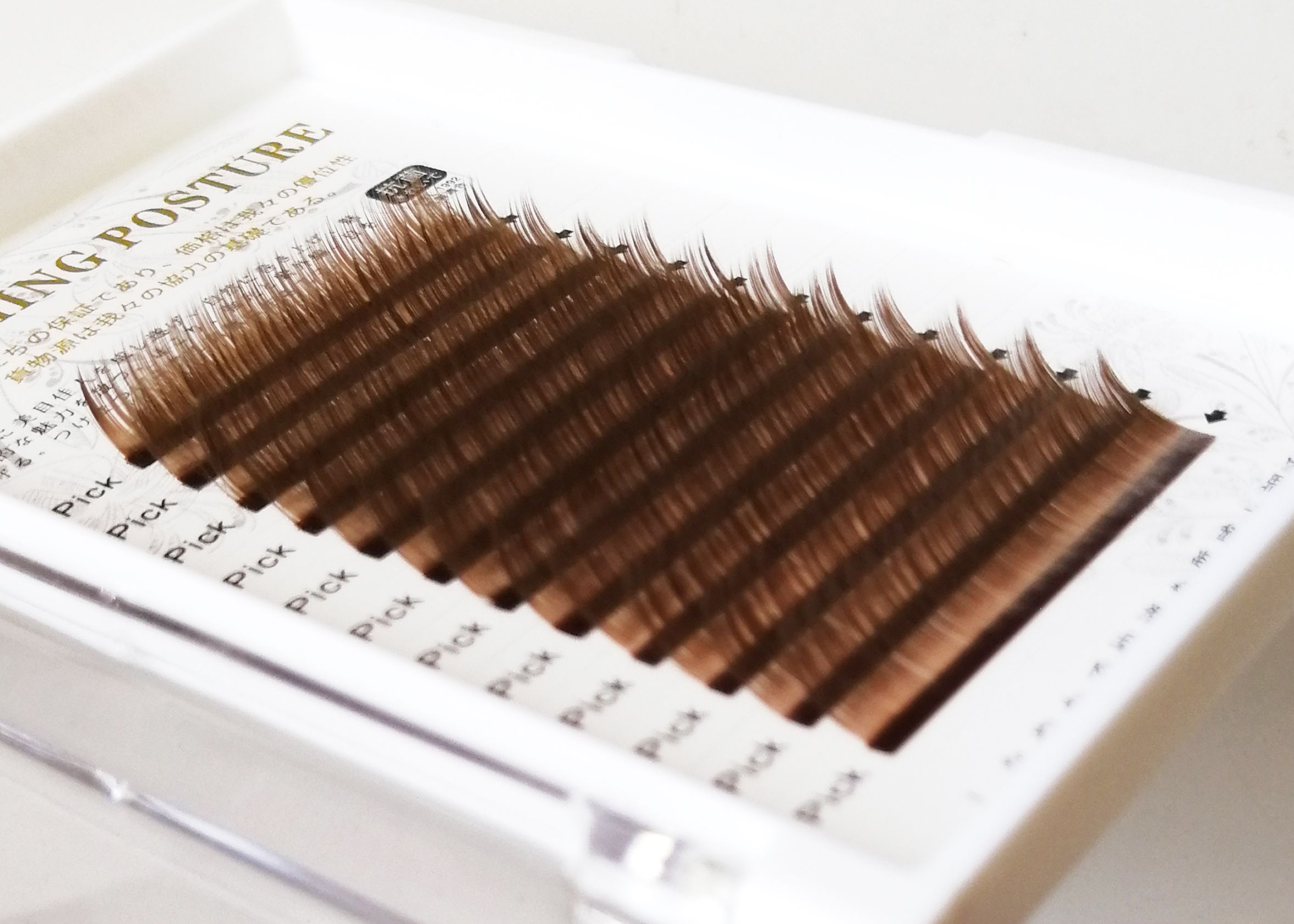 Ghép lông mi Màu caramel 0,05 Camellia Dark Coffee Brown Tính cách thời trang Trồng hoa Lông mi giả - Lông mi giả gel kích mí