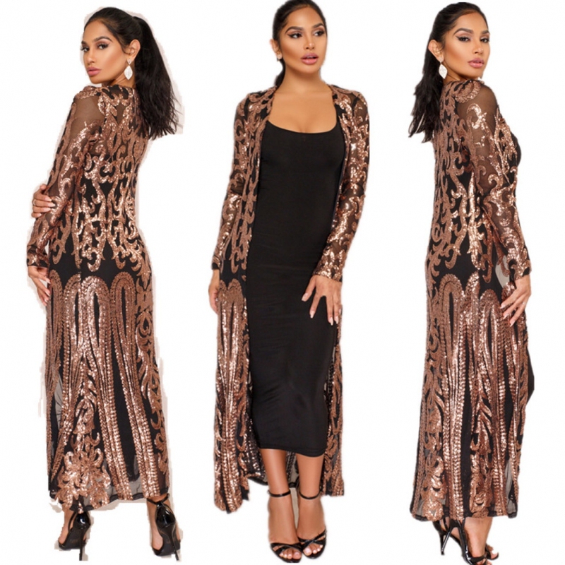 2023 New Sequin Dress Long Sequin Shawl Amazon Sexy Sequin Embroidered Sheer Cardigan Dropshipping 2023 New Sequin Dress Long Sequin Shawl Amazon Sexy Sequin Embroidered Sheer Cardigan Dropshipping