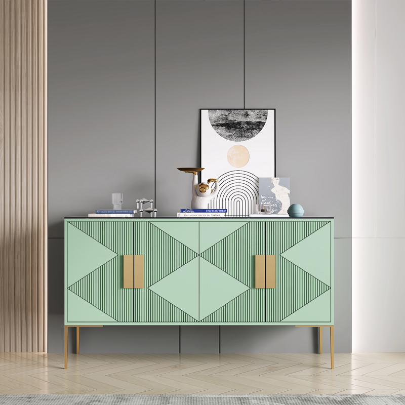 Light and luxurious closing of the cabinet Entrance Cabinet Shoes Cabinet Shoes Cabinet Style Modern Villa Living Room Dining Cabinet Large Capacity Storage