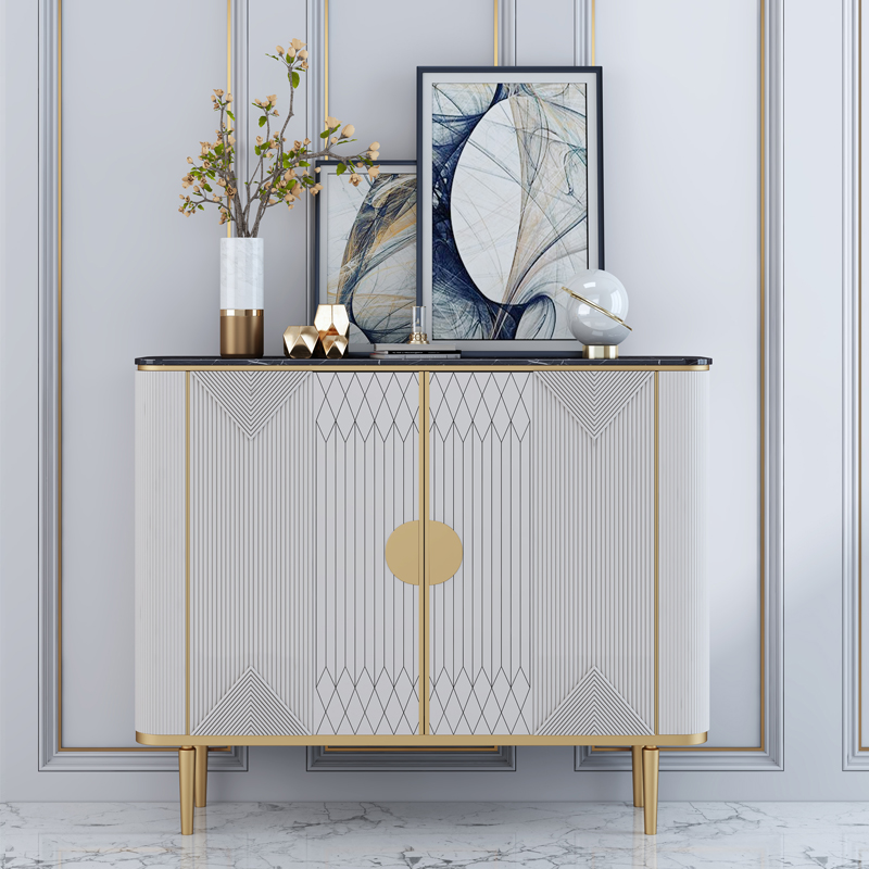 Light and luxurious entry into the house Marble Home Containing Cabinet American Minima Partition Dining Cabinet Door Hall Cabinet Shoes Cabinet