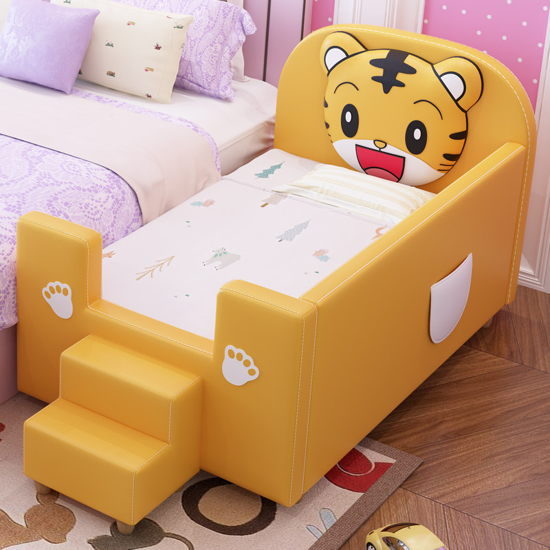Child Bed Boy Baby Splicing Bed Soft Bag Guardrails Small Bed Splicing Large Bed Solid Wood Side Bed Widening Splicing God