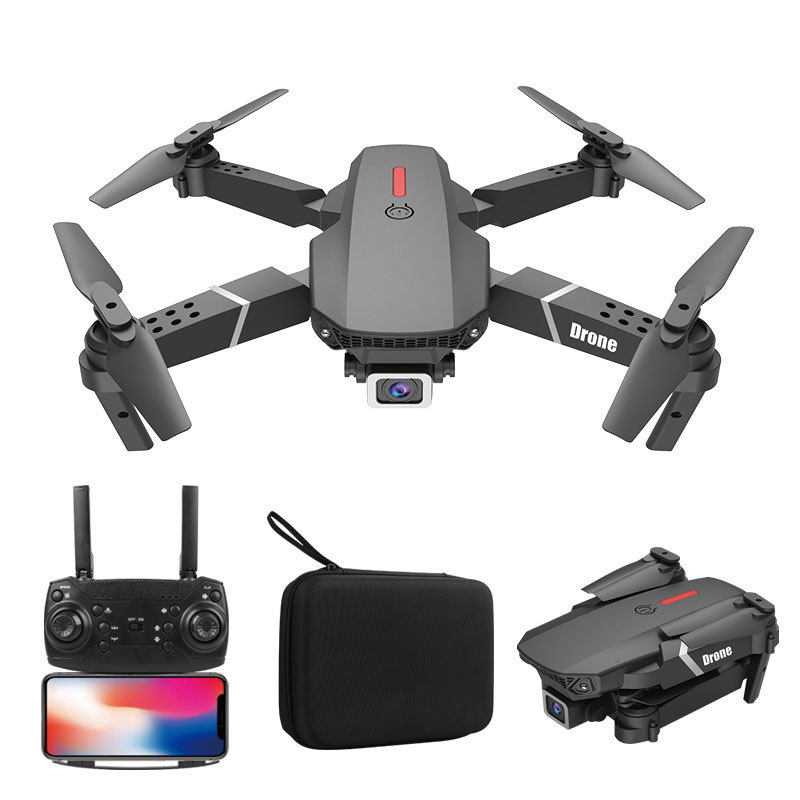 E88 folding drone 4K dual camera aerial slapping toy E99 four-axis drone set high remote control aircraft