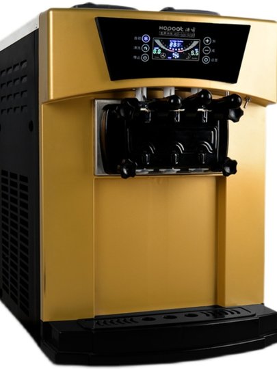 Yikafu Ice Cream Machine Commercial Ice Cream Maker Vertical Sundae Cone Tabletop Small Soft Ice Cream Machine