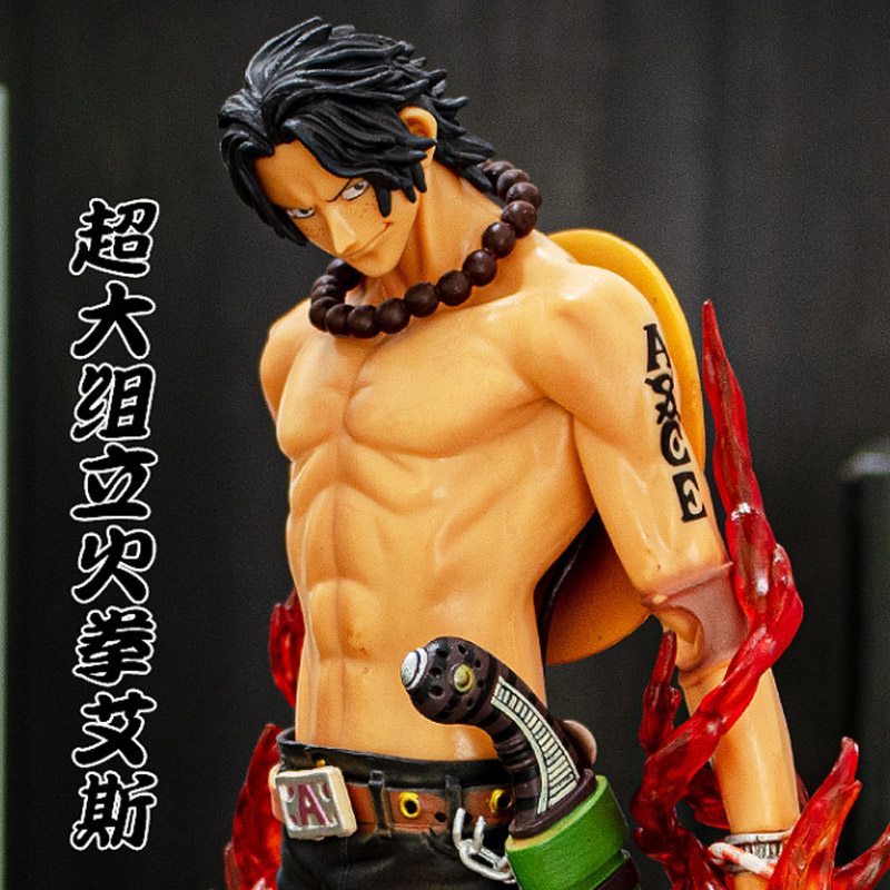 One Piece model Ruff Ace Sebao three brothers Dayan Emperor ornaments model dolls around a full set of limited editions