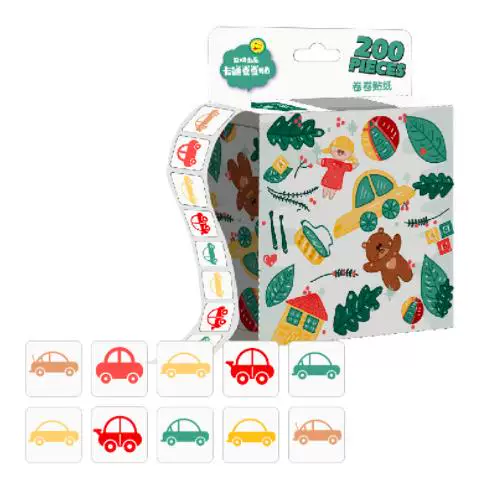 200Pcs/Box Stickers Removable Cartoon Sticker