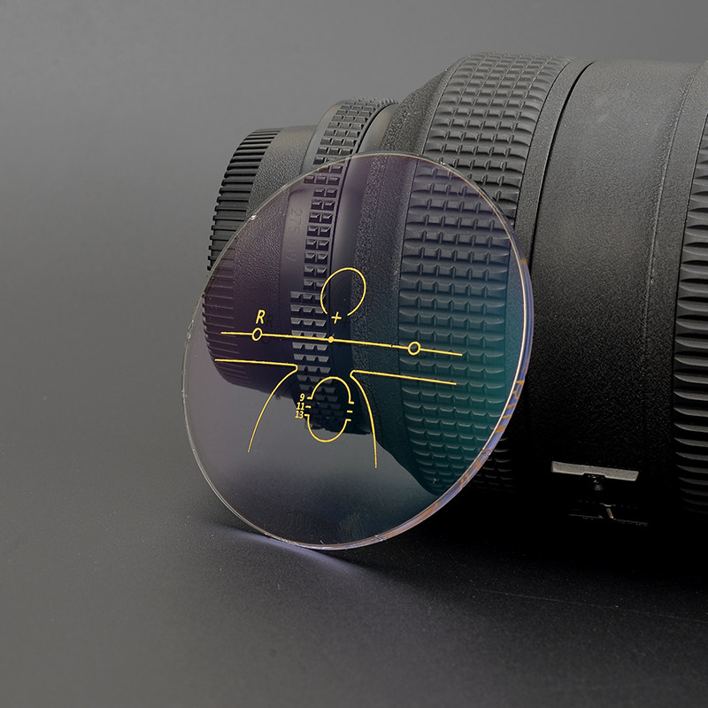 1 56 1 61 1 67 Multi-focal inner progressive custom lens anti-blue light discoloration to see far and near