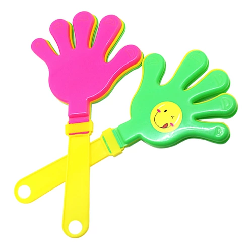 Большие хлопковые руки, маленькие руки, чтобы сыграть пощечину, толкать подарки, ручное пластиковое свечение ладонь и аплодировать маленькой подарочной посуде