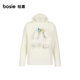 Bosie winter new pullover sweater couple men's three-dimensional plush sweater Dr. Rabbit hooded sweater