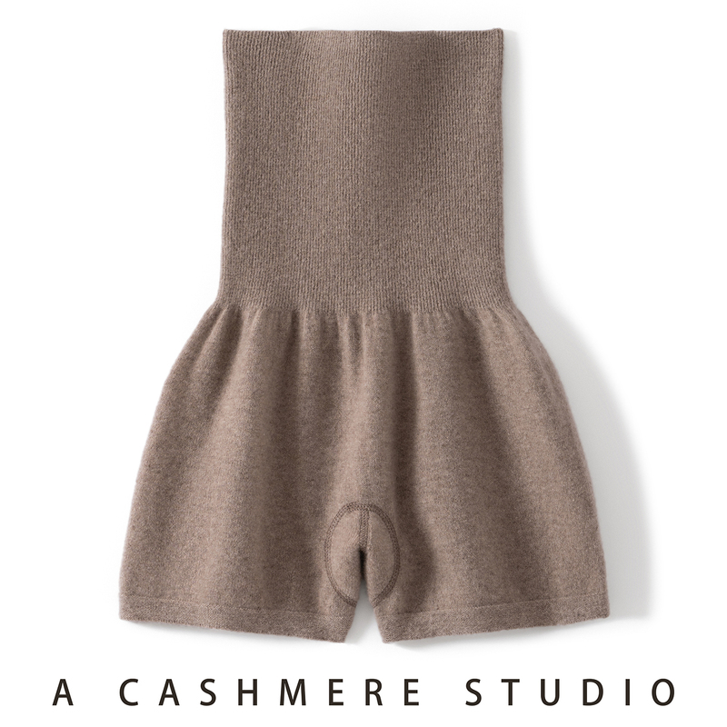 100% Pure Cashmere High-Waisted Shorts, Warm and Protective for the Waist and Abdomen, Warm the Uterus and Stomach, Knitted Women's Casual Fashion Leggings 100% Pure Cashmere High-Waisted Shorts, Warm and Protective for the Waist and Abdomen, Warm the Uterus and Stomach, Knitted Women's Casual Fashion Leggings