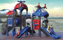 Direct kindergarten slide civil aviation cartoon plane slide Community Park outdoor small doctor large combination slide