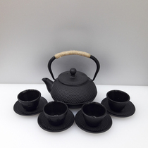 Cast iron pot uncoated iron teapot pure handmade teapot kung fu tea raw iron pot tea set boiled water boiled tea old iron pot