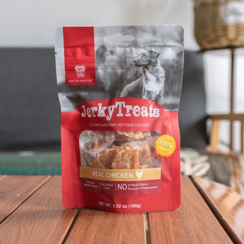 纳瑞施 Маленькая красная сумка для собак закуски чистое резкости куриная грудка утиная утиная мясо кролика 100 г награды по тренировкам для домашних животных