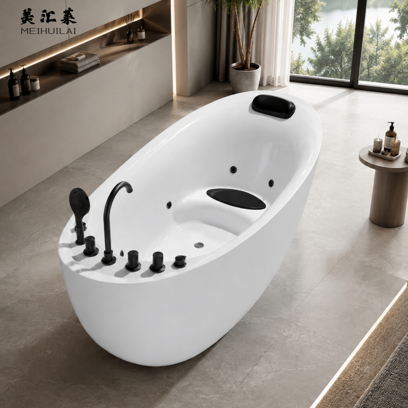 Acrylic Bubble Massage Bathtub Smart Hotel and Homestay Home Bathroom Double Independent Spa Tub Acrylic Bubble Massage Bathtub Smart Hotel and Homestay Home Bathroom Double Independent Spa Tub