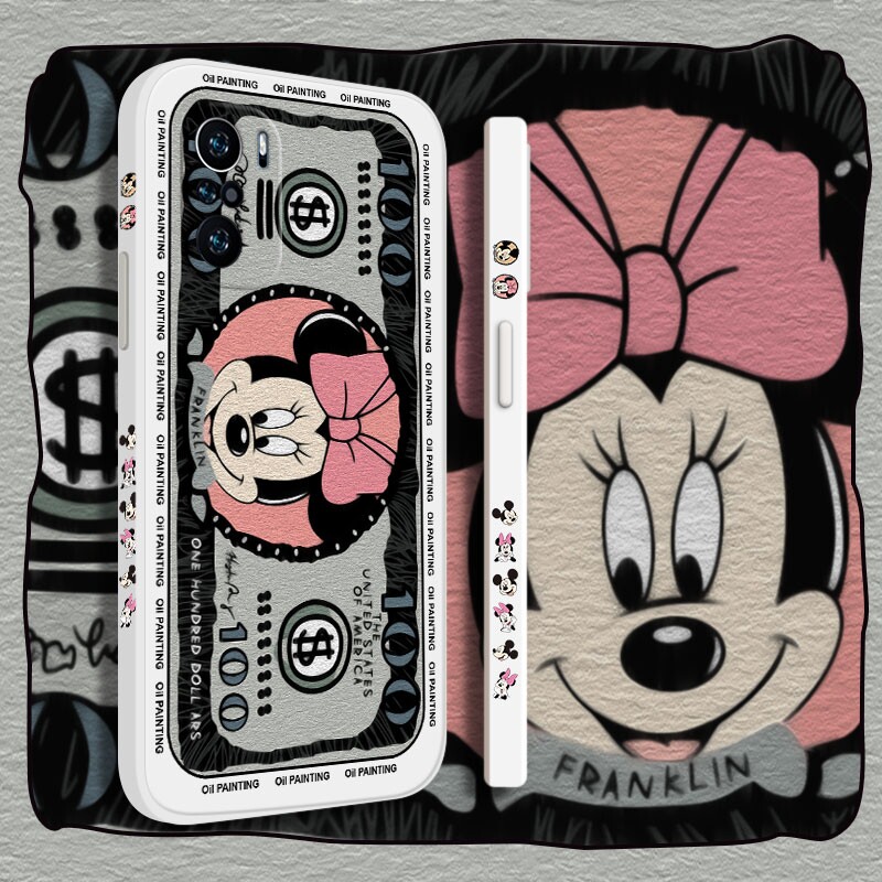 Xiaomi Redmi K40 Mobile Phone Case Redmi K40 Game Enhanced All-inclusive Lens Shatterproof Redmi K40pro Silicone Redmi K40pro Side Mickey Money Redmi Personalized
