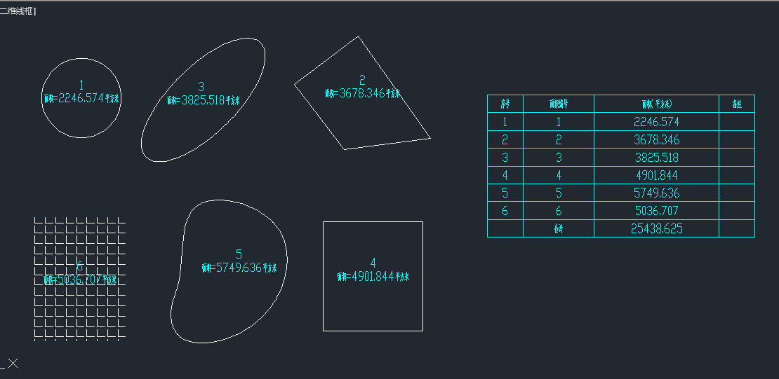 CAD area batch labeling and statistics list mjlb Quick count units can be switched to square meters, etc.