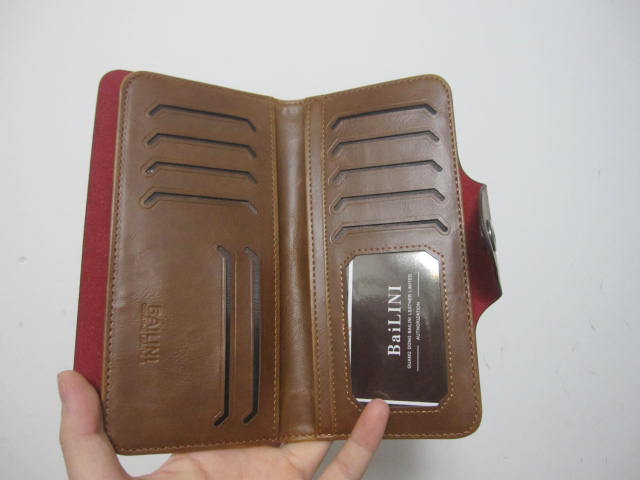 Crown shop retro bảng lớn khóa ví thời trang ví nhiều thẻ chic ví unisex đặc biệt cung cấp clip da ví đựng card