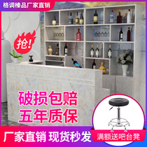 Hotel Cashier Restaurant Bar Wine Cabinet With Corner Restaurant Hotel Snack Shop Counter Wine Rack Front Desk