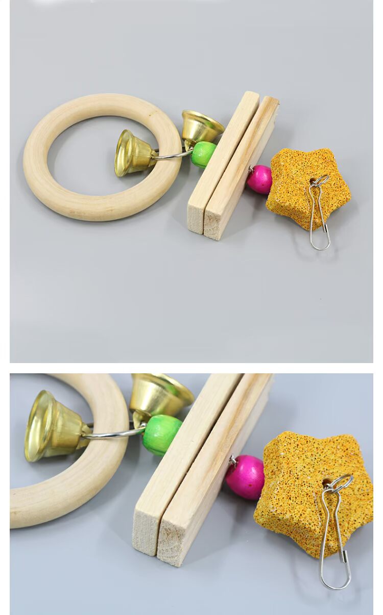 Yêu mới chim đồ chơi đá mài Đồ chơi vẹt cung cấp Parrot swing lồng chim đồ chơi phụ kiện lồng chim W49 - Chim & Chăm sóc chim Supplies phu kien long chim